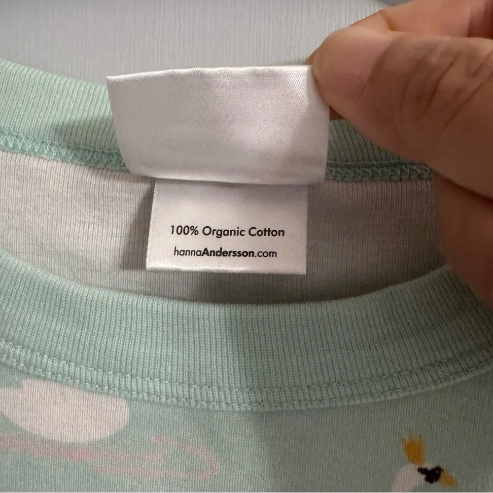Hanna Andersson Mint Green Long Sleeve Tee Size 8